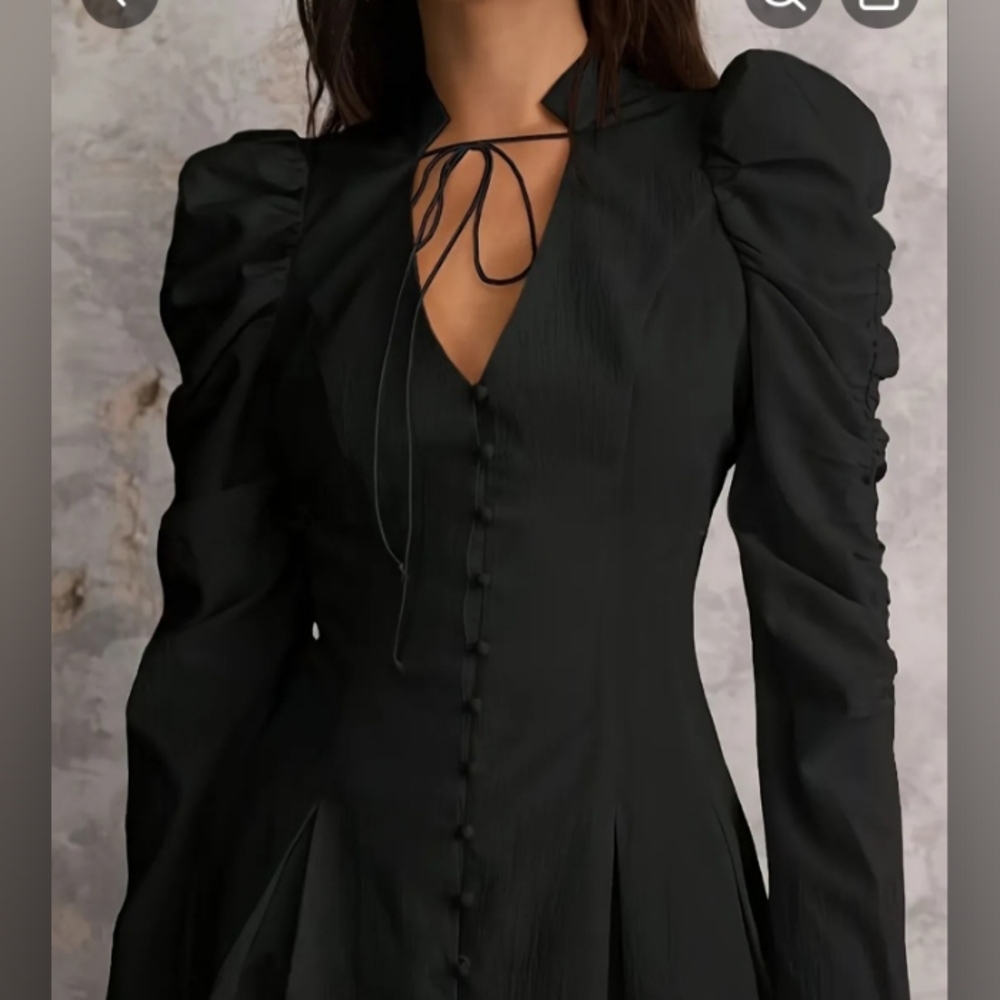 Black Mini Dress, sz L